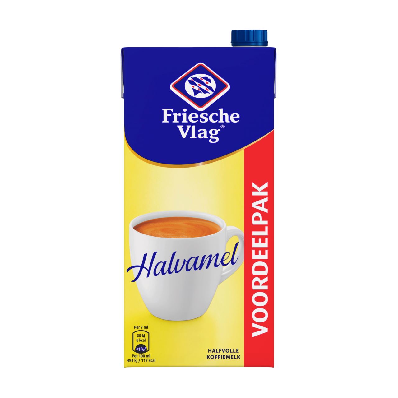 Friesche Vlag Halvamel koffiemelk 6 x 93 cl