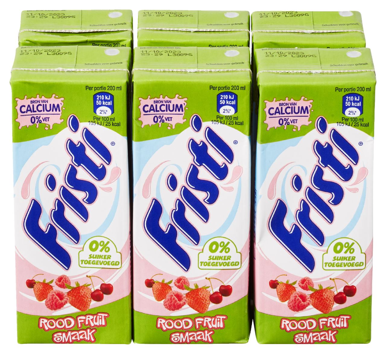 Fristi Rood Fruit Geen Suiker Toegevoegd 6 x 20 cl