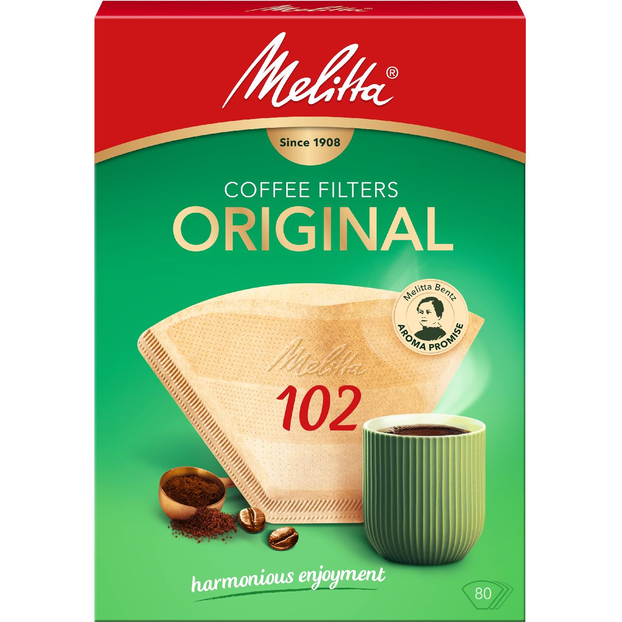 Melitta Filterzakjes Original 102 80 Stuks 1310 g