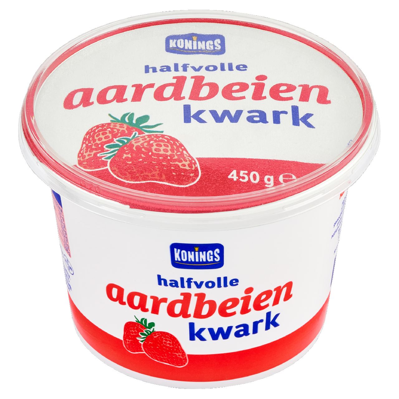 Konings Halfvolle Aardbeien Kwark 450 g