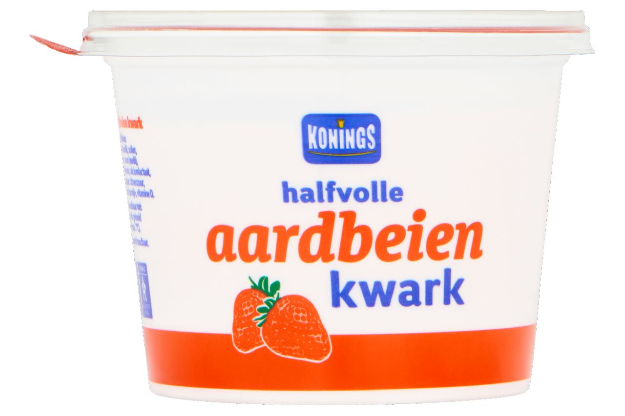 Konings Halfvolle Aardbeien kwark 6 x 450 g