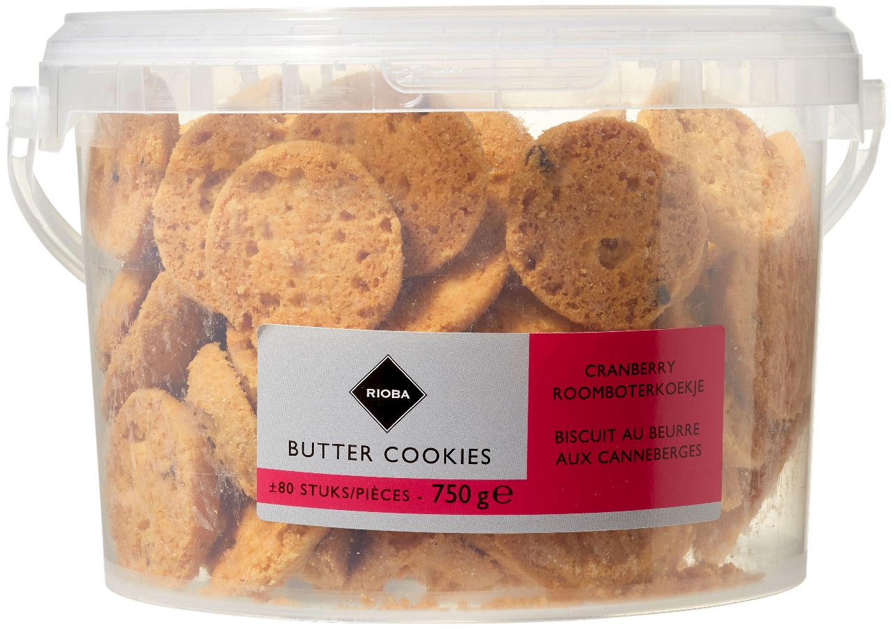 RIOBA Roomboter Cranberry Koek 10 x 750 g
