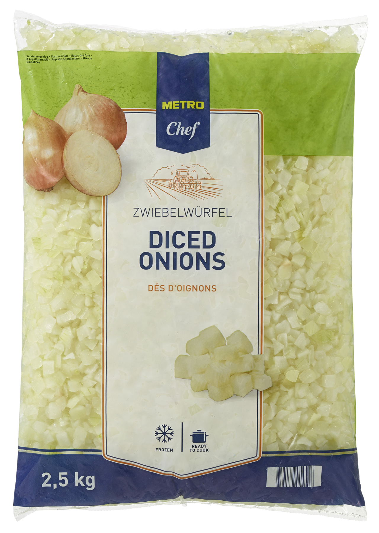 METRO Chef Uienblokjes 2,5 kg
