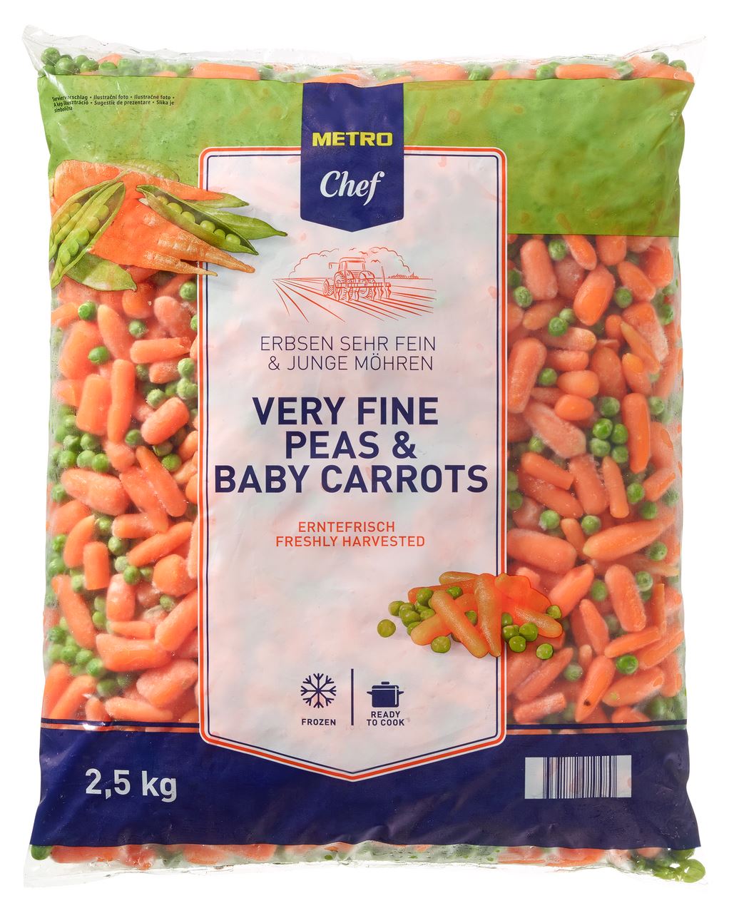 METRO Chef Erwten & Jonge wortel 2,5 kg