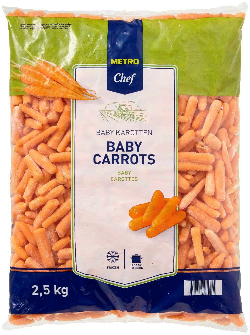 METRO Chef Babywortelen 6/14 2,5 kg