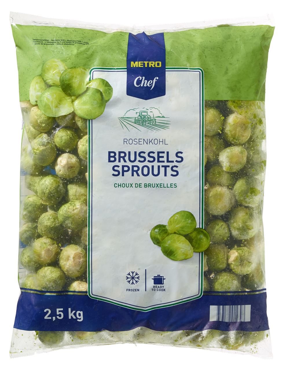 METRO Chef Spruitjes diepvries 4 x 2,5 kg