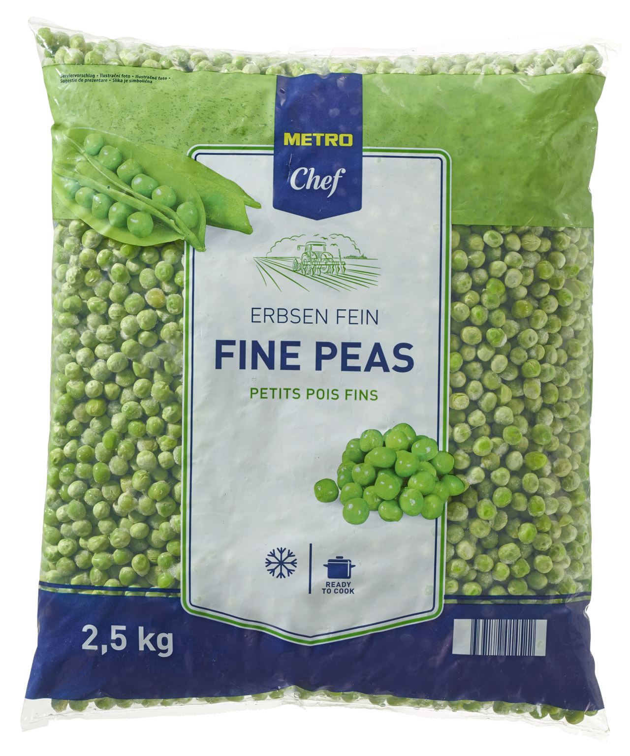 METRO Chef Erwtjes extra fijn diepvries 2,5 kg