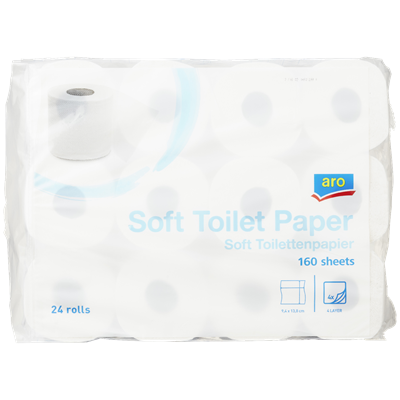 lijn Westers Ijveraar aro Toiletpapier 4-laags 24 rollen | Makro Nederland