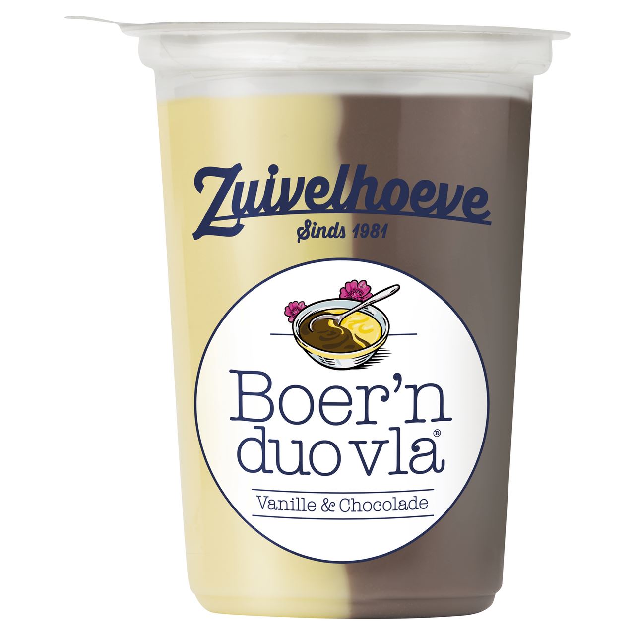 Zuivelhoeve BOER'N VLA® DUO Vanille-Chocolade 450g