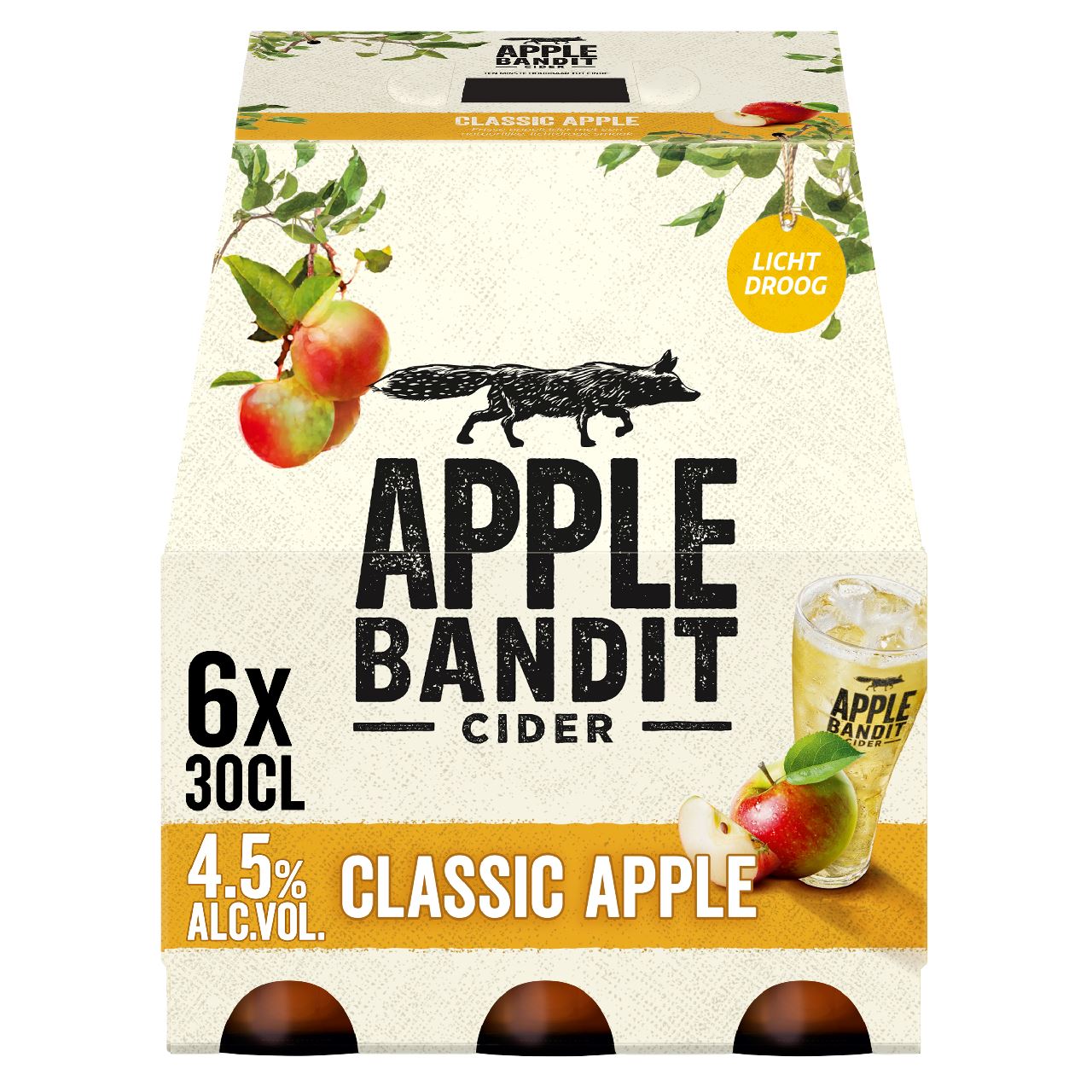 Apple Bandit Cider Classic Apple Fles 6 x 30 cl