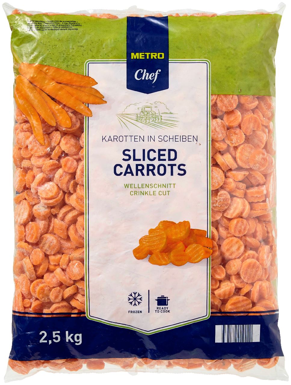 METRO Chef Wortelschijven 2,5 kg
