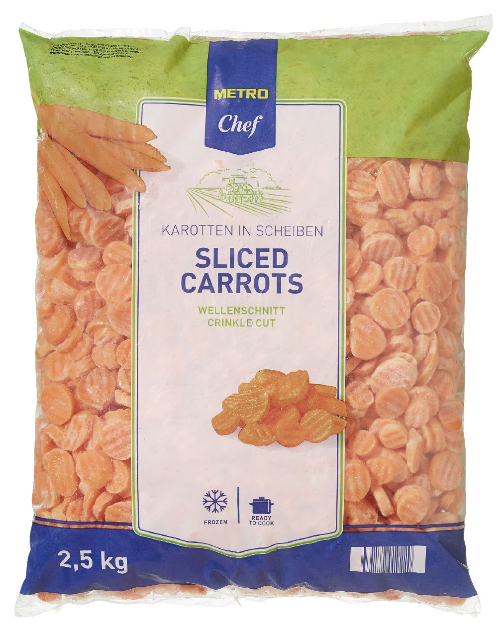 METRO Chef Wortelschijven 4 x 2,5 kg