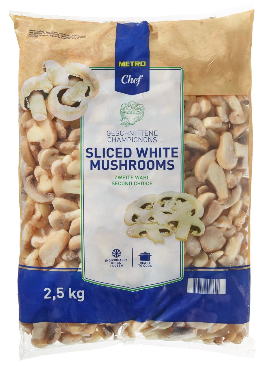 METRO Chef Gesneden champignons 1e kwaliteit 2,5 kg