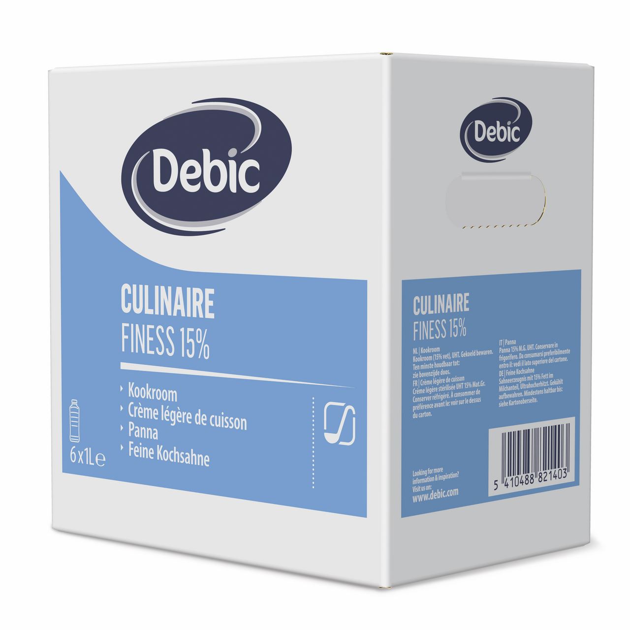 Debic Finesse Kookroom 15% 6 x 1 l *