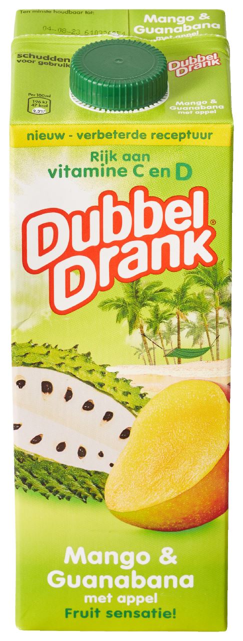 DubbelDrank Mango Guarabana 8 x 1 l