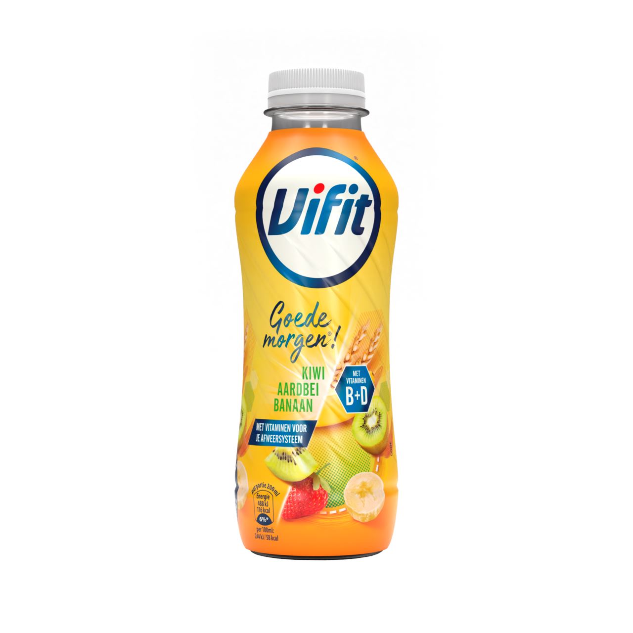 Vifit Goedemorgen! Zuiveldrink Aardbei/Kiwi/Banaan 400 ml