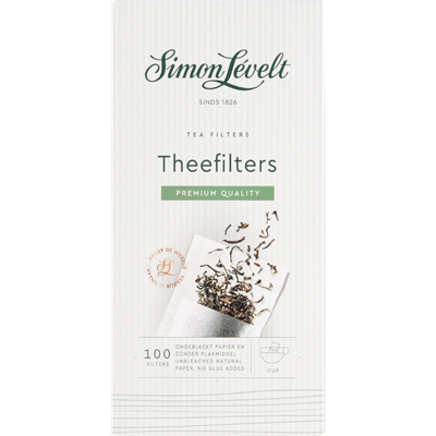 Theefilters papier 100 stuks (chloorvrij en composteerbaar