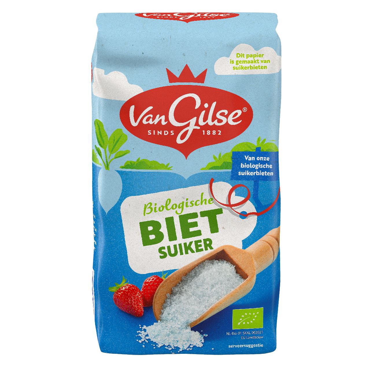 Van Gilse Kristalsuiker Biologisch 750 g