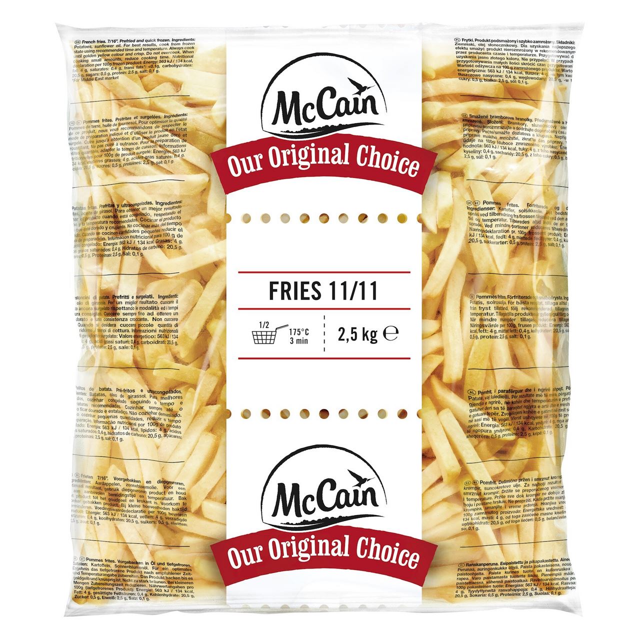 McCain Original Frites 11/11 5 x 2,5 kg