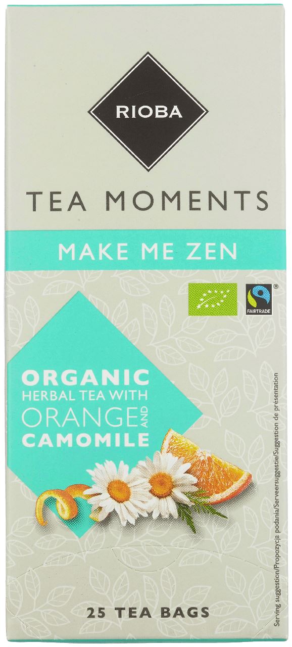RIOBA Biologische Thee 'Make Me Zen' Kamille & Sinaasappel 25 x 1,75 gram
