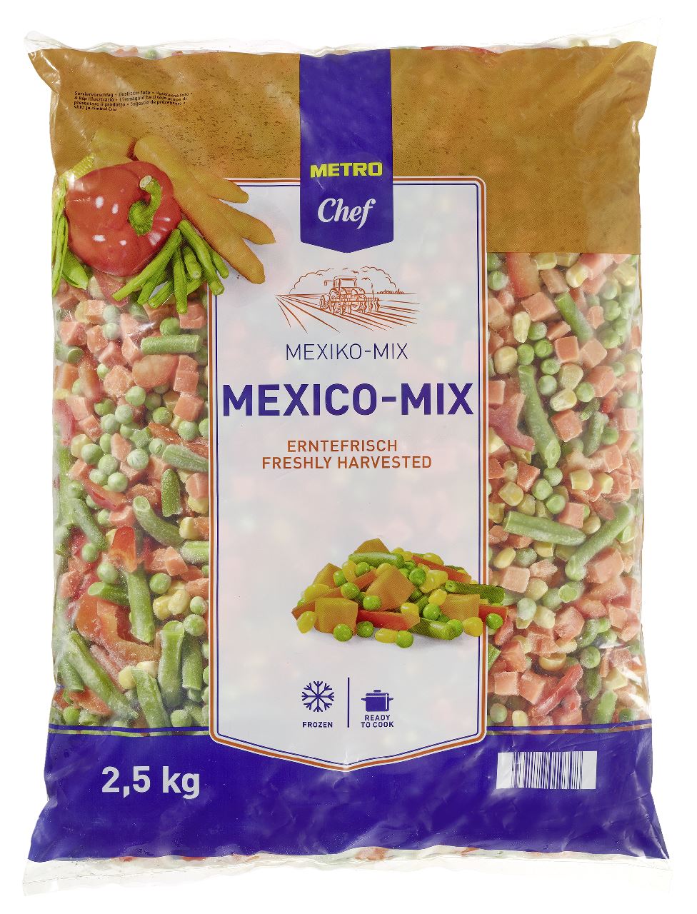 METRO Chef Mexicaanse groentemix 4 x 2,5 kg