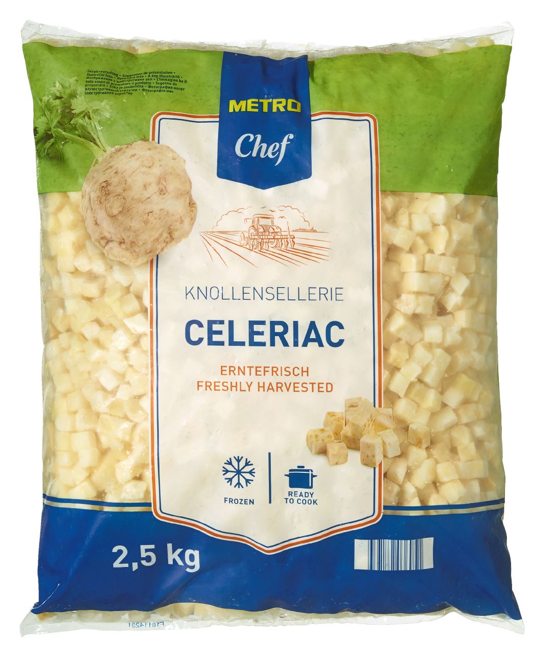 METRO Chef Knolselderijblokjes 4 x 2,5 kg