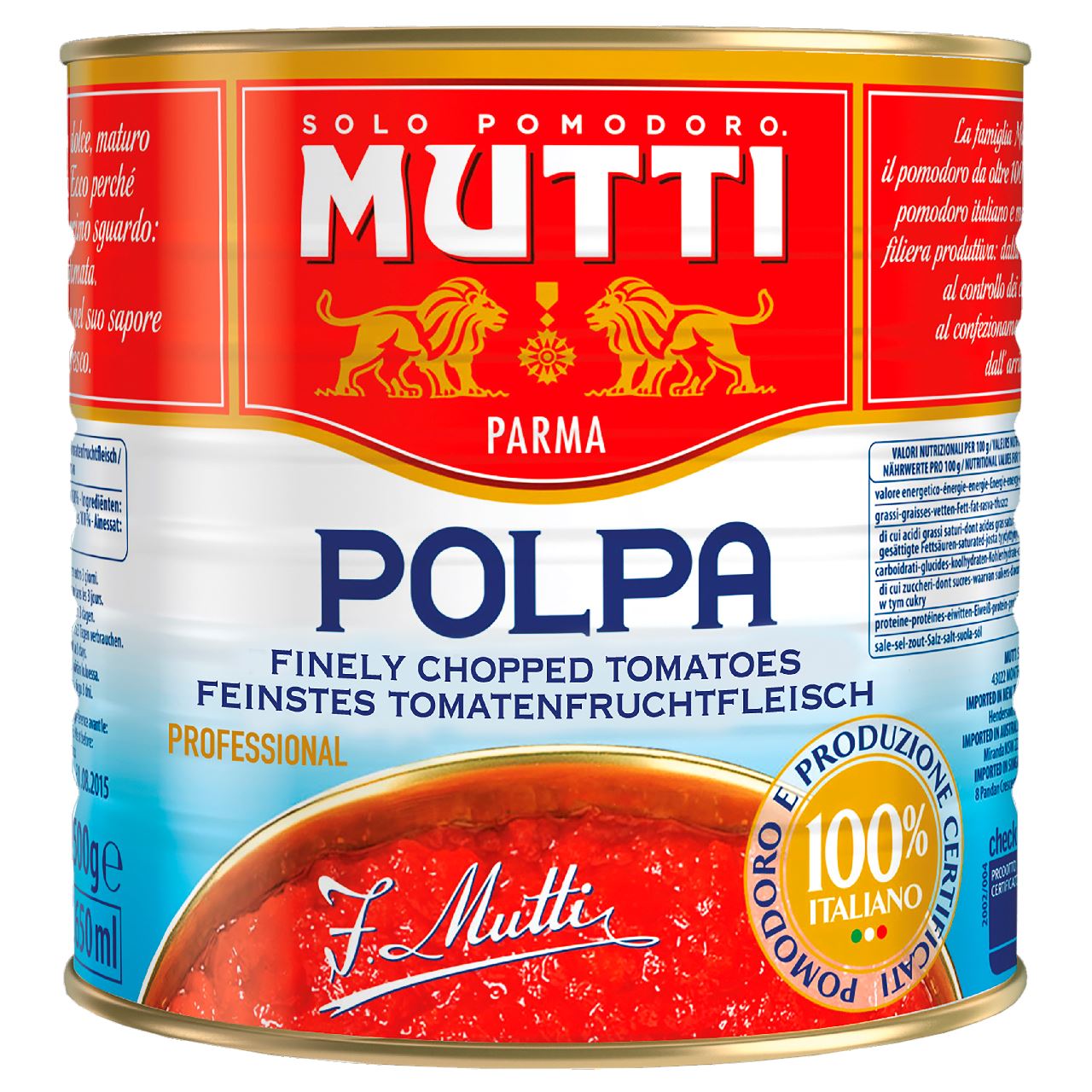 Mutti Tomatenpulp 3 x 2,5 kg