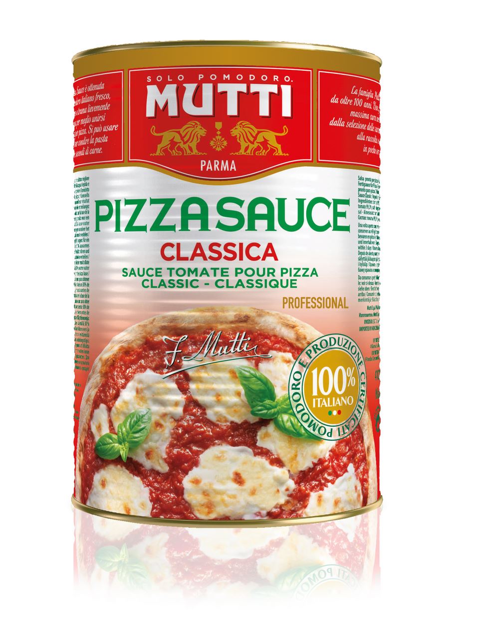 Mutti Pizzasaus classica 3 x 4,1 kg