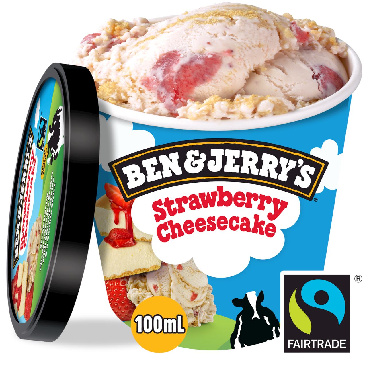 BEN & JERRY'S Strawberry Cheesecake 12 x 100 ml