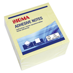 SIGMA Notes 75 x 75 mm 450 vel geel