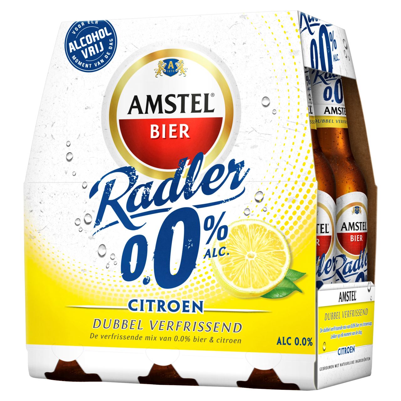 AMSTEL Radler 0.0 Bier Citroen Fles 24 x 30 cl