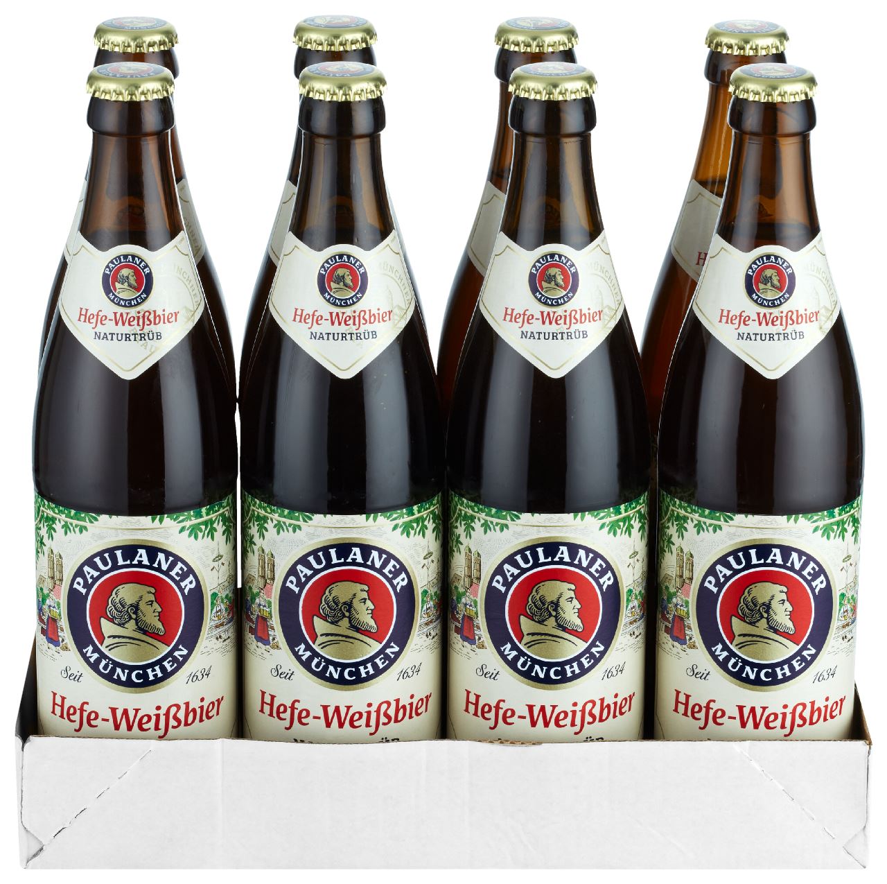 Paulaner Hefe-Weiss Bier Fles 8 x 50 cl