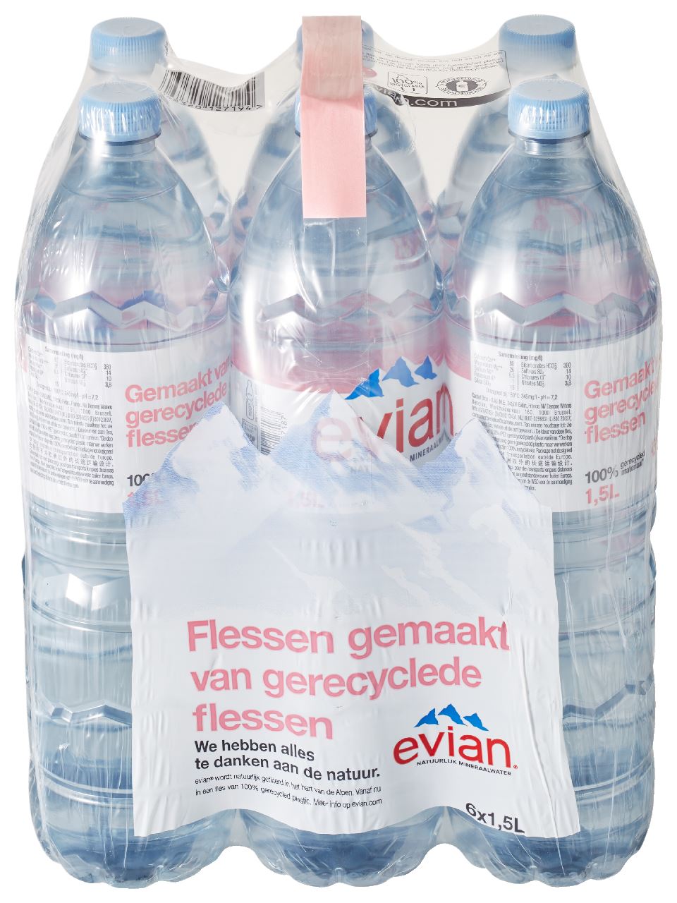 evian Mineraalwater PET 6 x 1,5 l