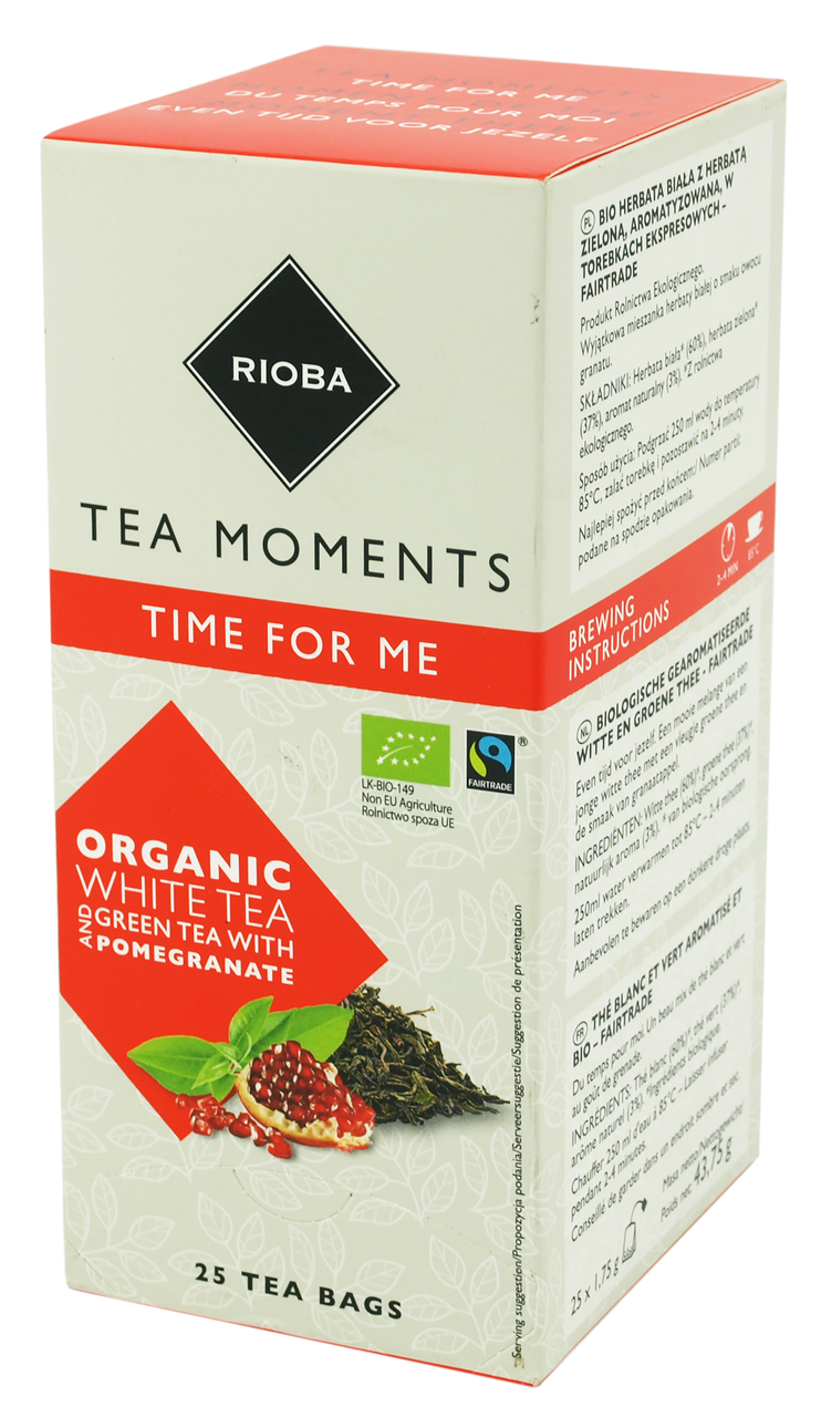 RIOBA Green tea pomegranate Fairtrade 25 stuks 44 g