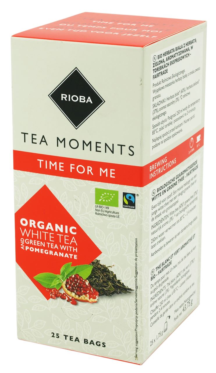 RIOBA Green tea pomegranate Fairtrade 25 stuks 44 g