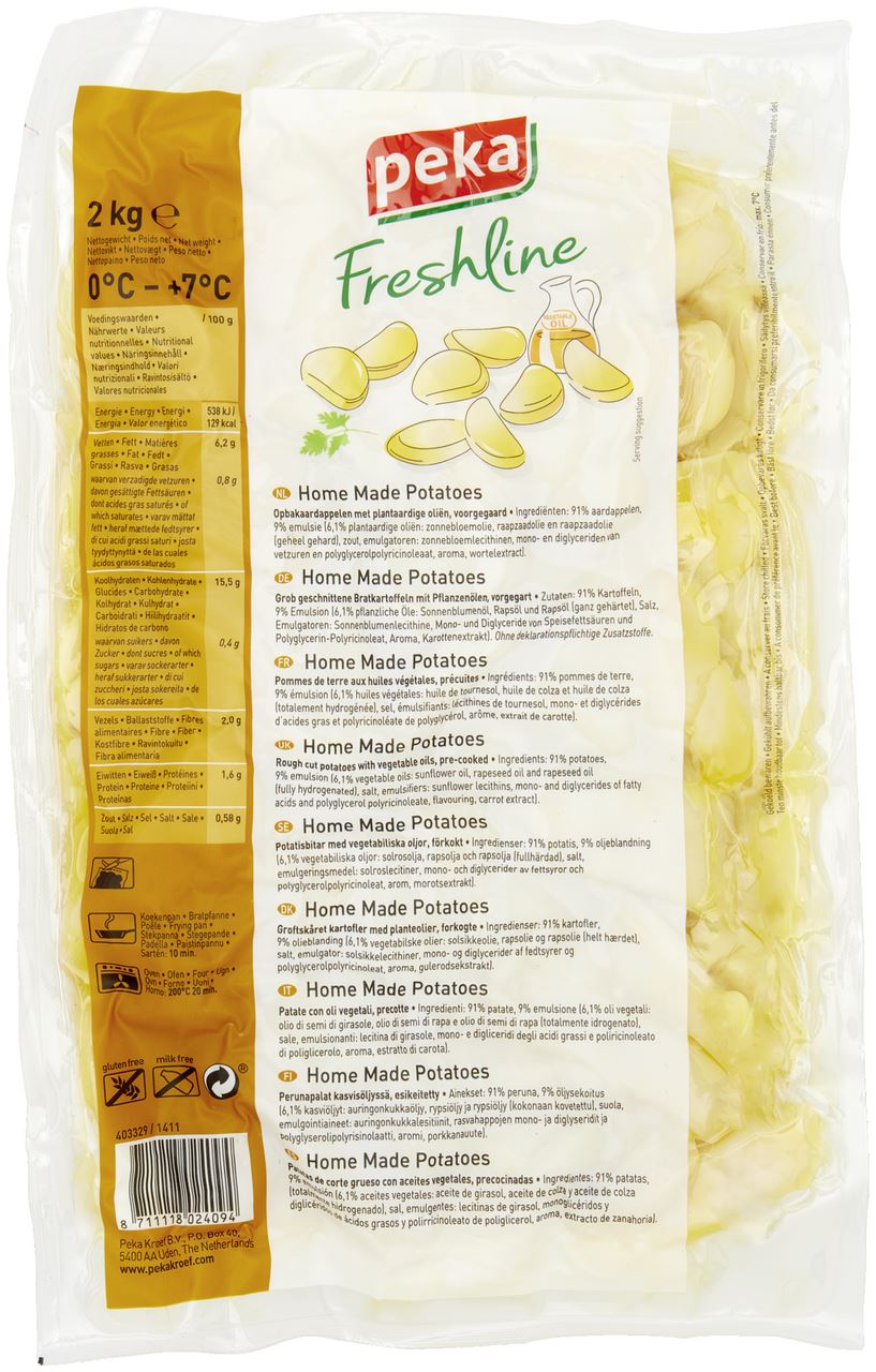 Peka Freshline Home Made Potatoes 2kg