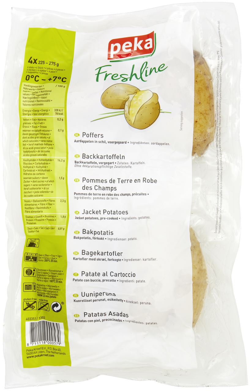 Peka Freshline Poffers 4 stuks 1 kg