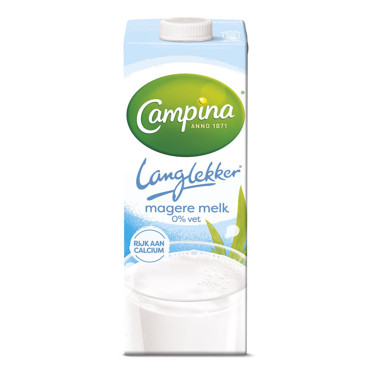 Campina Langlekker Magere Melk 0% Vet 1 l