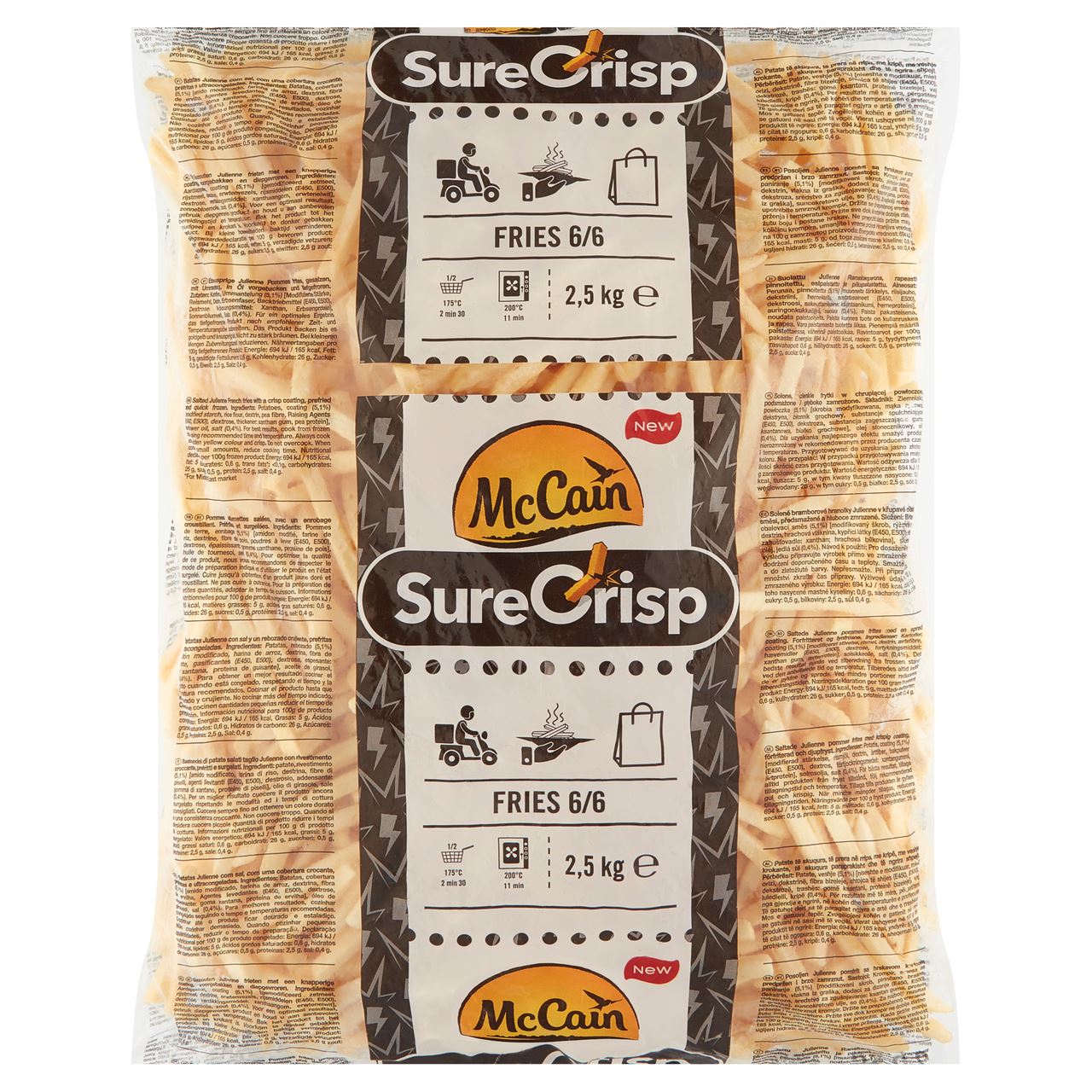 McCain Sure Crisp Fries 6/6 2,5 kg