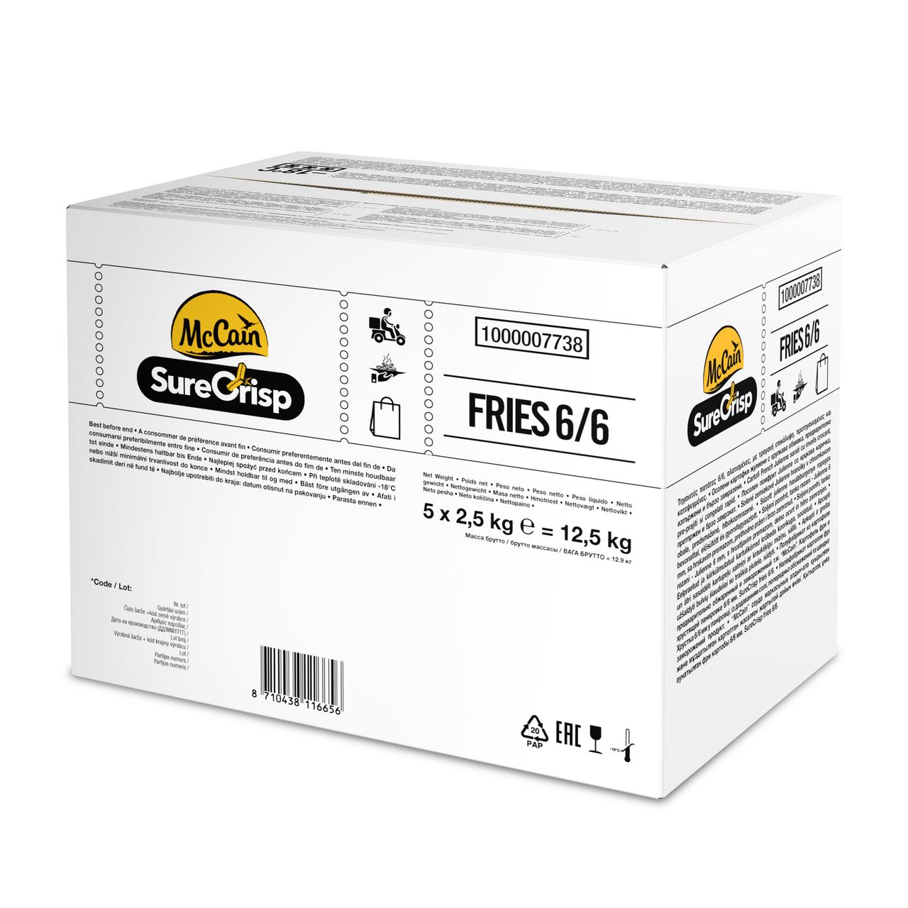 McCain Surecrisp 6/6 5 x 2,5 kg