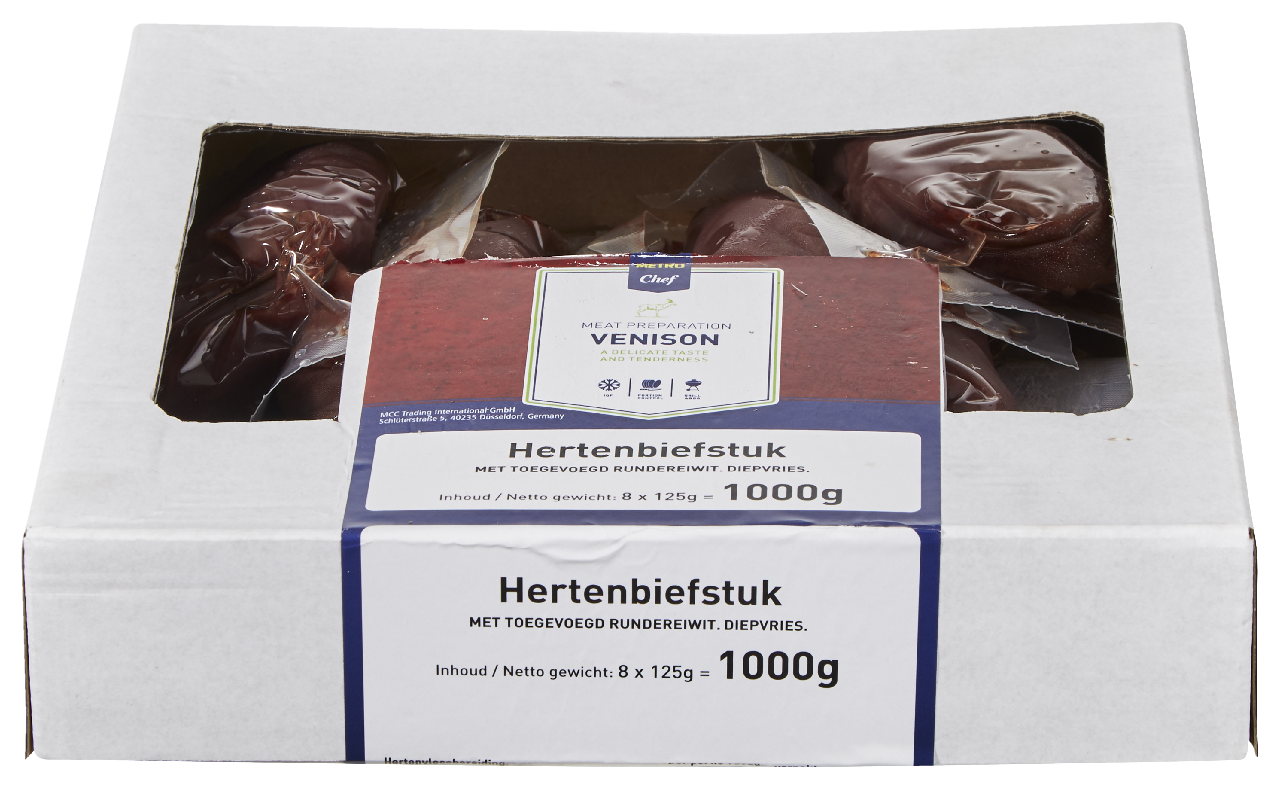 METRO Chef Wild Hertenbiefstuk diepvries 8 x 125 gram