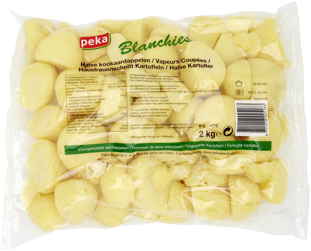 Peka Blanchies Halve Kookaardappelen 2kg