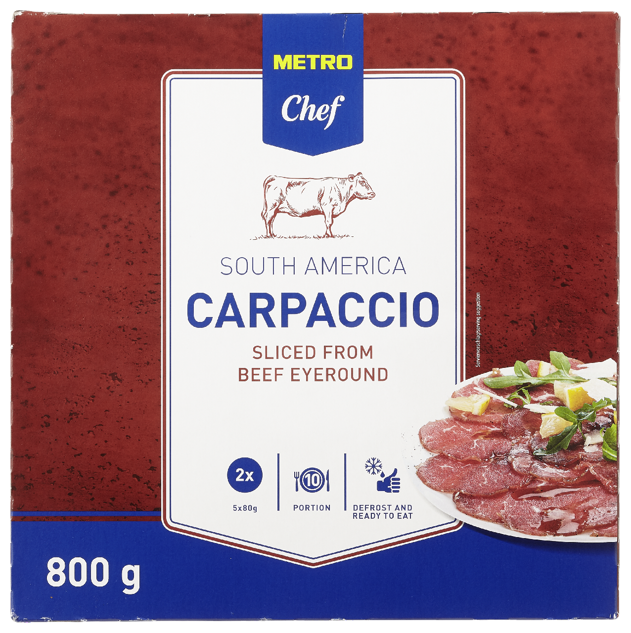 METRO Chef Rundercarpaccio diepvries 10 x 80 g *