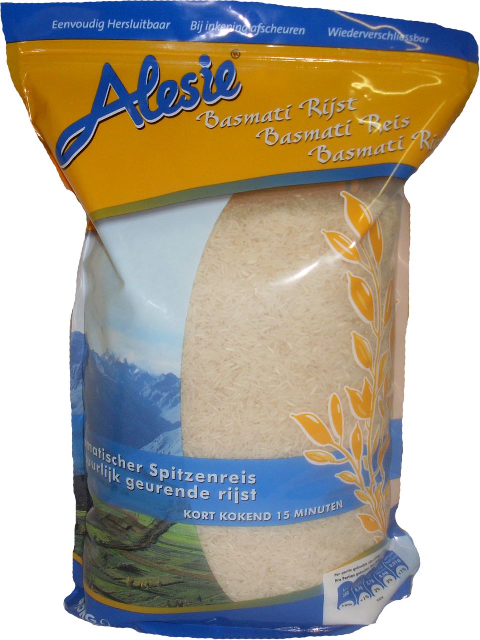 Alesie Basmati rijst 4,5 kg
