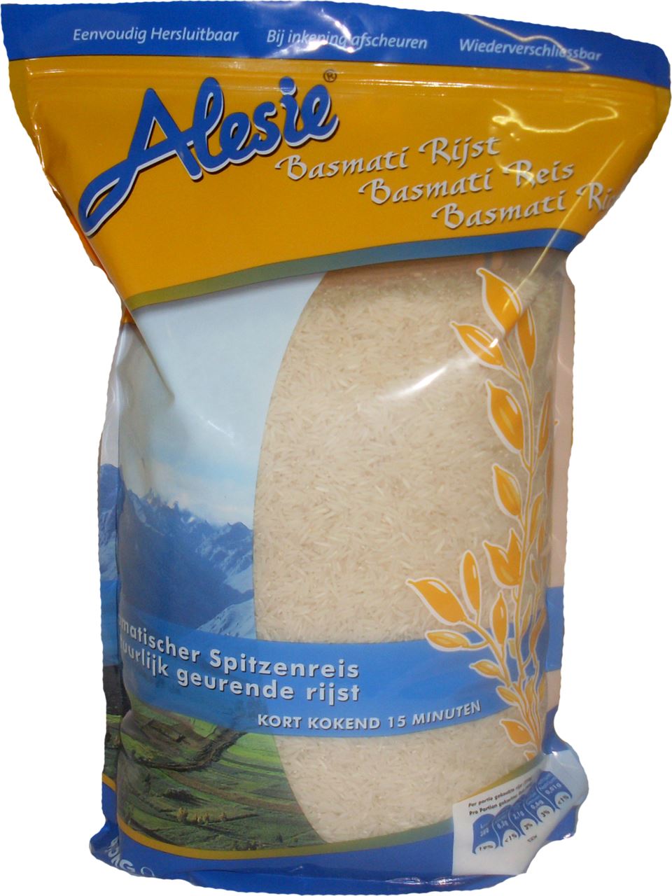 Alesie Basmati rijst 3 x 4,5 kg