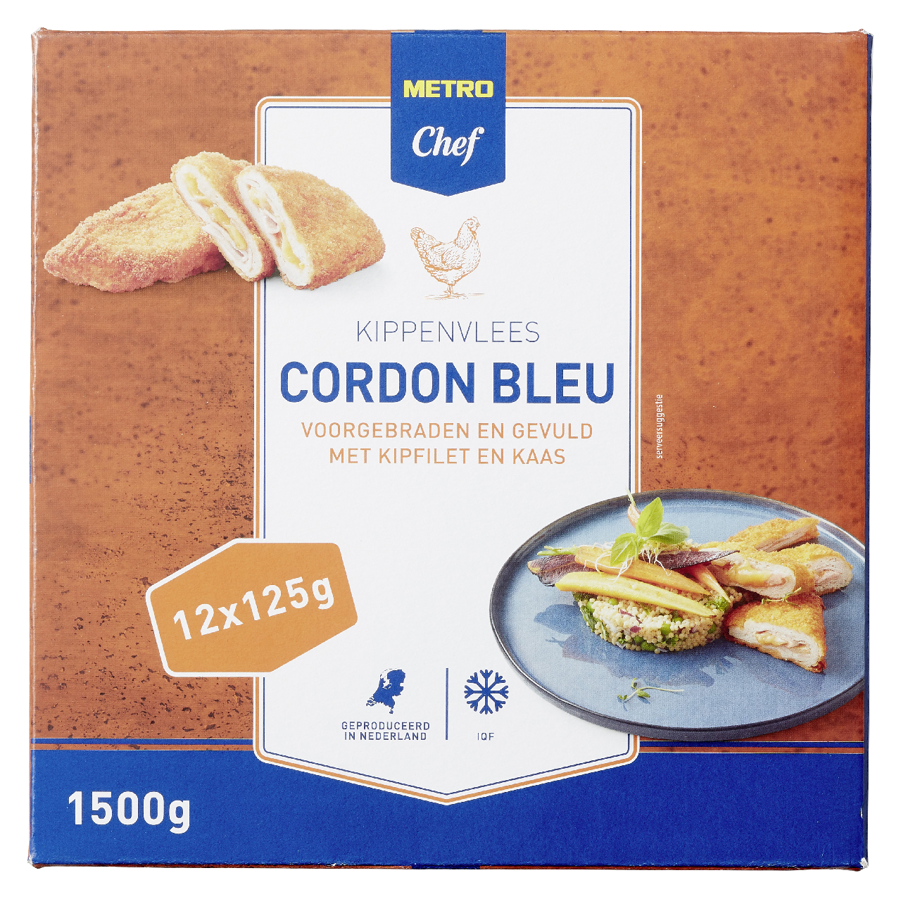 METRO Chef Cordon Bleu kip diepvries 12 x 125 g