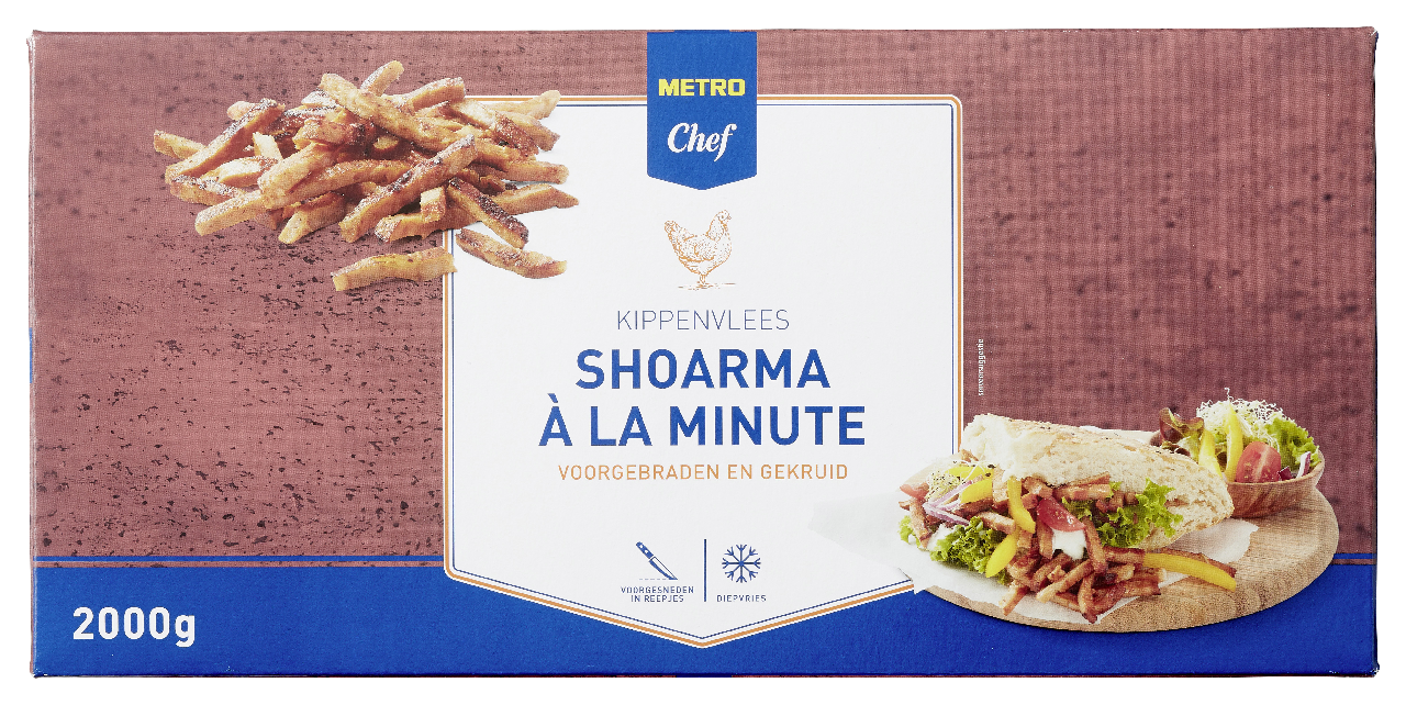 METRO Chef Shoarma à la minute kip diepvries 2 kg