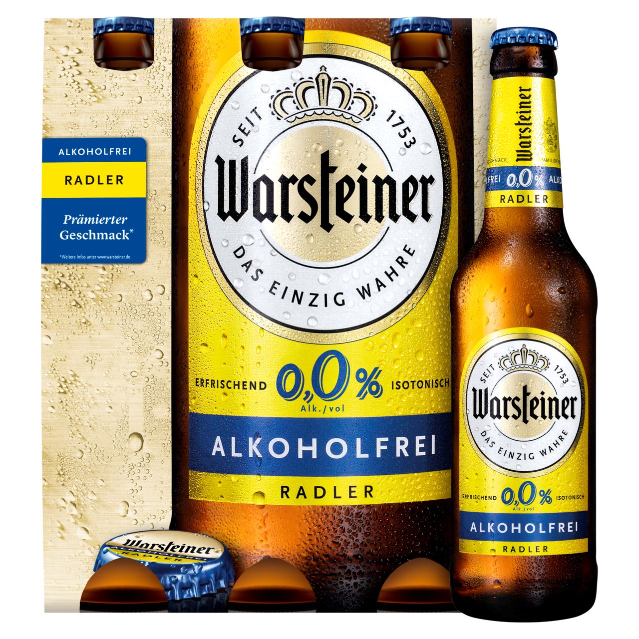 Warsteiner Radler Alcoholvrij 24 x 33 cl