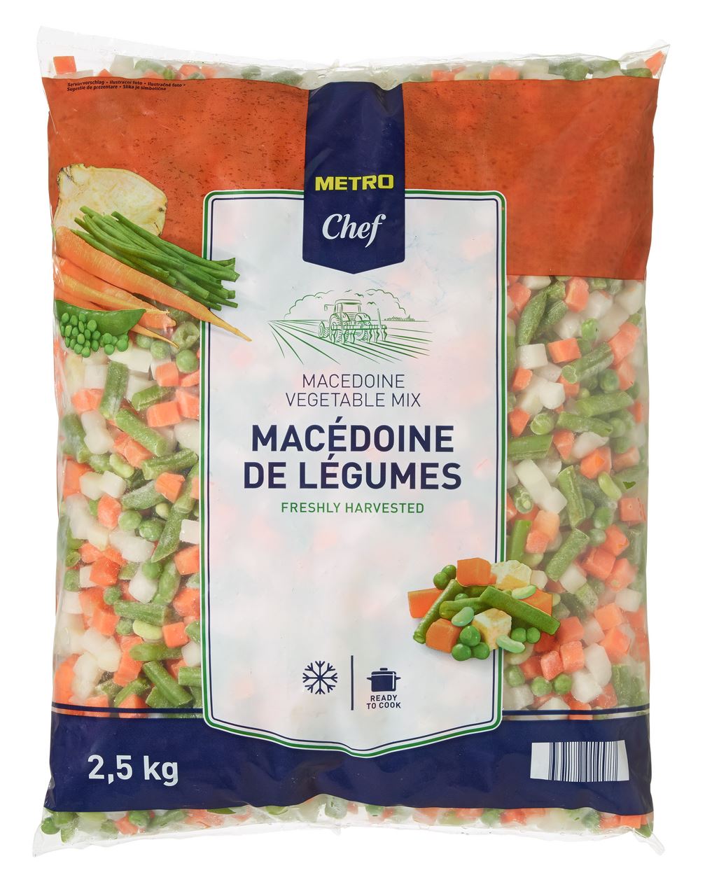 METRO Chef Macedoine mix diepvries 4 x 2,5 kg