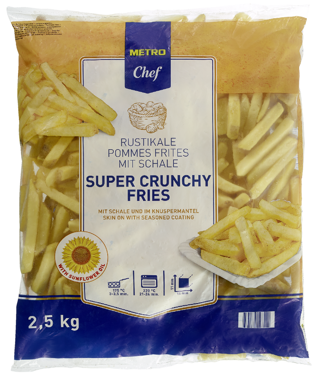 METRO Chef Super crunchy frites 2,5 kg